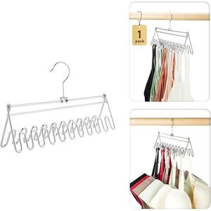 Organizzatore per Armadio con Capacità Massima di 24 Pezzi, Porta Reggiseni Sportivi con Ganci per Canotte e Organizzatore Girevole per Reggiseni, Organizzatore per Vestiti - Product Image 1