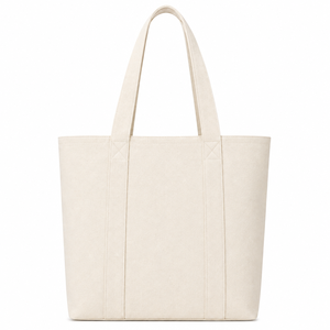 กระเป๋าผ้าแคนวาส Keep It Simple ขนาด 40x36x12 ซม. สีธรรมชาติ มีช่องซิปด้านหน้า สไตล์มินิมอล พร้อมสำหรับการเดินทาง ใช้ได้ทุกฤดูกาล - Product Image 3