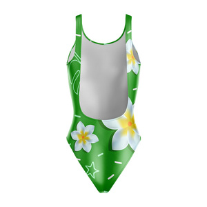 Maillot de bain une pièce personnalisé OEM sublimé pour femme, résistant au chlore, pour la compétition athlétique - Product Image 2