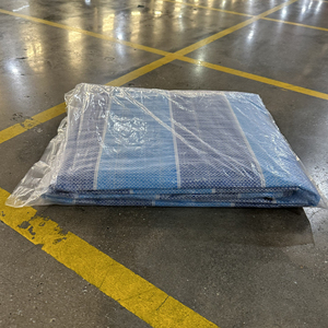 Bâche en HDPE tissé bleu, unie, 118/120 pouces, résistante à l'eau, coupe-vent, anti-UV, écologique, poids moyen, pour usage agricole - Product Image 2