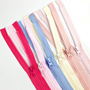 Factory Wholesale Good Quality Customized Teeth Colorful 3# 5# 8# 10# Resin Open-end Eco-Friendly Auto Lock Slider Jacket <b>Zipper</b> - Product Image 1