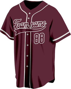 Unisex Baseball Jersey Button Down-Breathable <b>Athletic</b> Team Wear Short Sleeve Customizable - Product Image 3