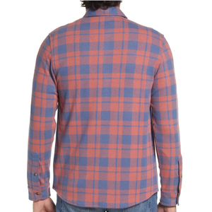 Men Color Block <b>Flannel</b> Shirt Plaid Long Sleeve Button Down Casual Checked <b>Overshirt</b> Soft Cotton Blend Modern Street Fashion - Product Image 4