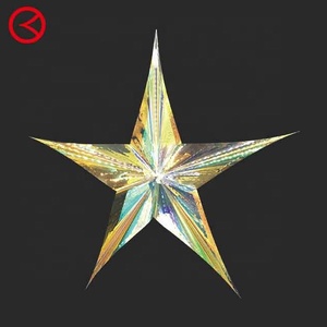 Iridescent Star Hanging Decorations for Thanksgiving Christmas & Father's Day Parties-40cm CE-NS002 - Product Image 6