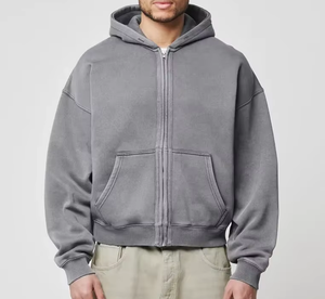 Wholesale Mens Hoodie Distributor Zip Hoodie Bulk Inventory Cotton Hoodie for Retailers USA Buyers - Product Image 6