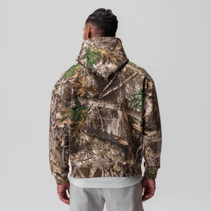 Sudadera con Capucha Extra Grande para Hombre, Hecha a Medida por el Fabricante, con Estampado de Camuflaje, Tejida en Poliéster, Manga Larga, Estilo Casual para Otoño - Product Image 3