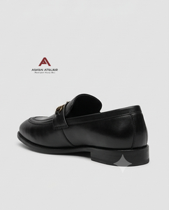 Asken Atelier Men's Synthetic Loafers Slip Toe Formal Shoes Breathable Anti-Slip for Office Business Wedding Elegant Occasions - Product Image 4