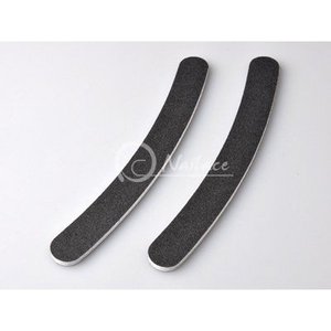Lima de uñas de doble cara de grano 80/100, diseño coreano negro, para venta al por mayor en salones de belleza - Product Image 1