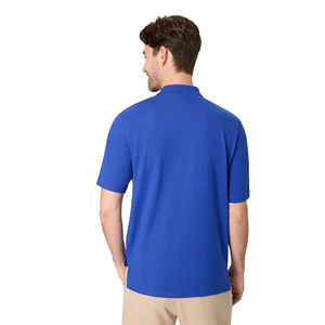 เสื้อโปโลชายสีน้ำเงินรอยัล แขนสั้น สไตล์ลำลอง ผ้าระบายอากาศ รับทำโลโก้ตามสั่ง OEM ODM - Product Image 3