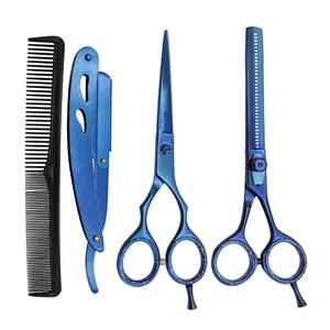 Kit Profesional de Barbería con Tijeras para Cortar el Cabello, Tijeras de Entresacar, Kit Multiusos para Corte de Cabello en Casa, Salón o Barbería - Product Image 5