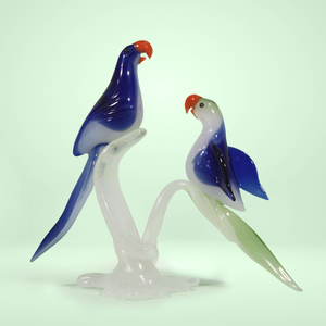 Handmade Colored Blown Glass Dome Animal Theme Tiny Glass World Home Decor Rajasthan Tiny World <b>Easter</b> Christmas April Fool's - Product Image 1