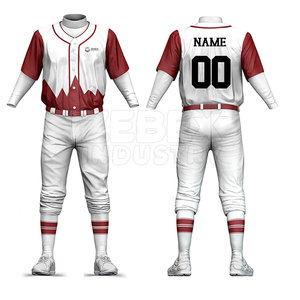 Nouvel Arrivage 2026 – Ensemble Uniforme de Baseball Personnalisé : Maillot et Pantalon en Polyester Imprimé, Respirant et Confortable pour l'Entraînement Sportif Masculin - Product Image 2