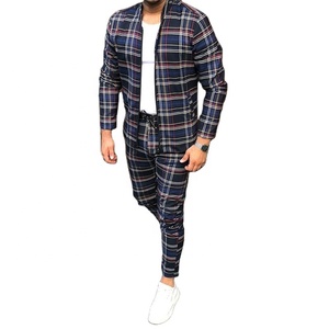 Private <b>Label</b> Men's Urban Front Zipper Enclosure Track Suit With Ribbed Hem Cuff Zip <b>Up</b> Printed Fabric Sublimated Sweat Suit Set - Product Image 1