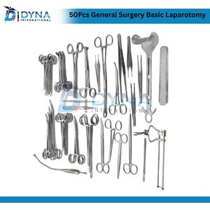 High Quality 50-Piece Manual Basic Laparotomy Surgical <b>Instrument</b> Set CE Certified General Surgery <b>Laparoscopic</b> <b>Instruments</b> - Product Image 2