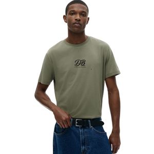 T-shirt personnalisé pour homme, coupe ajustée, coton premium extensible, col rond, manches courtes, tee-shirt décontracté tendance pour tous les jours et impression - Product Image 1