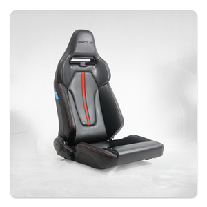 Asiento Deportivo Ergonómico de Cuero PU SSCUS Pors, Tipo Bucket, Ajustable y Reclinable - Product Image 1