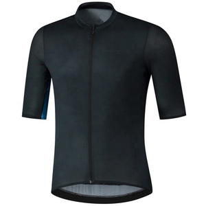Maillot de cyclisme personnalisé en polyester/spandex pour homme, manches courtes, respirant, pour vélo de route, avec logo par transfert thermique – Vente en gros - Product Image 3