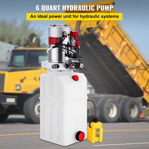Nuova Unità di Potenza Idraulica da 6 Quarti # 12V CC # # Azione singola # # Serbatoio in Metallo # # Pompa Idraulica # # Rimorchio Ribaltabile # # Potenza Idraulica - Product Image 2