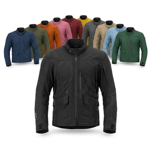 Veste de moto en textile extensible 100% polyester, résistante, légère, avec protection flexible, pour une performance optimale lors de la conduite - Product Image 1