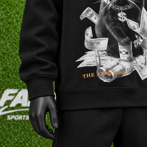 Sudadera de Forro Polar con Estampado Gráfico Personalizado al por Mayor, Sudadera Oversize de Algodón Grueso con Cuello Redondo, Estilo Casual Urbano - Product Image 5