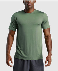 Camisetas Formales con Cuello Redondo para Hombre, 88% Poliéster, 12% Elastano, Tela Jersey, Logotipo Frontal, Secado Rápido, Elásticas, para Gimnasio, Verano - Product Image 2