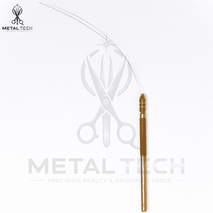 Nouvel Arrivage – Kit d'Outils pour Extensions de Cheveux en Gros, Fabriqué Directement en Usine, Étui Vert, Pinces Plaquées Or, Ciseaux Rasoirs, Aiguilles et Kit de Boucles - Product Image 6