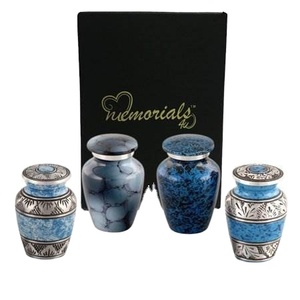 Jeton moderne de luxe en émail Urnes bon marché Jeton de jante perlée d'or Urnes vintage pour la vente chaude Urnes commémoratives de cendres au prix le moins cher - Product Image 1