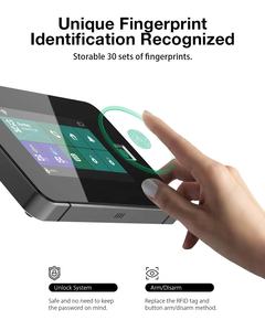 Sistema de Alarme de Incêndio Inteligente Tuya App para Casa, Sistema de Segurança Residencial Sem Fio com Tela Sensível ao Toque 433MHz WiFi - Product Image 3
