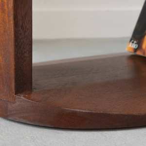 Mesa de Noche Vandana Vista Hexa de Madera de Mango - Product Image 3