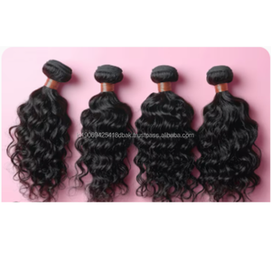 Extensions de cheveux humains vierges indiens 100 % naturels, bouclés, couleur noire naturelle, doux, qualité Remy, pour l'exportation en gros - Product Image 6