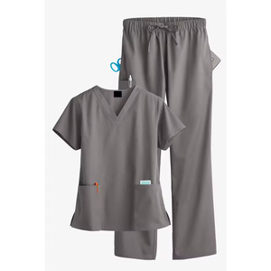 New Unisex Hospital Uniforms Nursing Uniform <b>Sets</b> Quick-drying <b>Scrubs</b> <b>Sets</b> Two-piece <b>Set</b> Top & Pants for Nurse Fashion OEM - Product Image 4