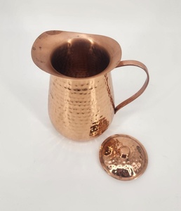 Vaisselle décorative en cuivre pur, vaisselle artisanale en cuivre pur, vaisselle de table en cuivre pur, articles de service faits à la main en cuivre pur - Product Image 2