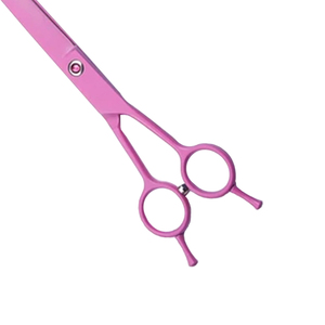 Tijeras de Peluquería Profesionales de Acero Inoxidable Rosa de 7 Pulgadas con Hoja Afilada para Cortar el Pelo de Mascotas, con Logotipo Personalizado para Salón de Belleza - Product Image 4