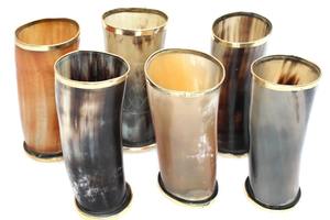 Vaso ecológico de cuerno natural hecho a mano, tipo vikingo, para cerveza, hidromiel, vino y regalos, disponible a buen precio. - Product Image 2