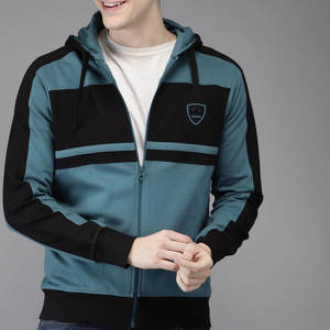 Sudadera con capucha de lana de algodón Streetwise ajustada para hombre, sudaderas de calidad, diseño de cremallera 3D, logotipo bordado, patrón sólido, liso, lavado a la piedra - Product Image 4