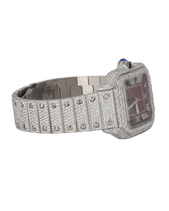 Nouvelles montres à quartz plaquées or blanc, cadran rouge, cadeau d'anniversaire et de mariage pour femmes, d'un fournisseur indien. - Product Image 3