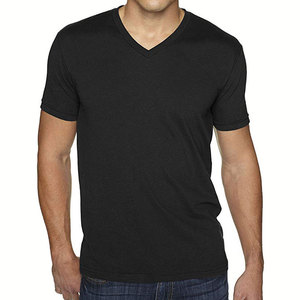 Camiseta de Punto con Cuello en V a Rayas para Hombre, Informal, Elegante, Cómoda, Transpirable, de Manga Corta, para Uso Diario, Estilo Clásico y Sencillo - Product Image 1