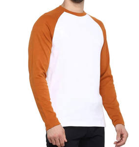 Camiseta de cuello redondo para fabricantes de ropa, 180 g/m², algodón peinado, talla grande, holgada, de color liso, para hombre/mujer, manga larga - Product Image 6