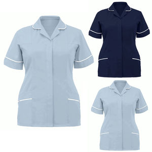 Wholesale Medical <b>Scrub</b> <b>Tops</b> for Women Comfortable Jersey <b>Scrubs</b> Pockets Breathable Material Flexible Medical Uniforms - Product Image 2