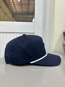Mid Profile Solid Performance Rope Hats With 3D Embroidery Logo Custom Design Outdoor <b>Caps</b> For Brand Curvel Brim Adult <b>Navy</b> Hats - Product Image 5