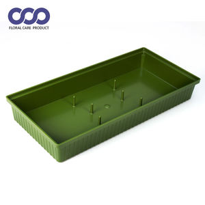 Bandeja Floral Rectangular Ligera de Plástico FT-S250L para Arreglos Florales, Verde Claro, 25.5cm(L) X 11.5cm(W) X 37cm(H) - Product Image 4