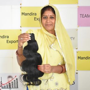 Lots de Cheveux Humains Indiens Bruts en Gros – Cheveux Indiens Vierges Alignés avec les Cuticules, Ondulés (Bodywave) – Fournisseurs de Cheveux Humains - Product Image 4