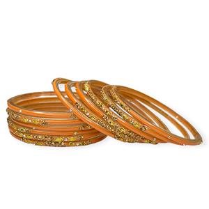 Envío Rápido, Elegantes Brazaletes Apilables de Cristal Chapados en Oro Amarillo con Detalles de Perlas para Bodas y Fiestas para Mujer - Product Image 1