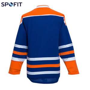 Camiseta de Hockey sobre Hielo Personalizada SPOFIT, Unisex, Sublimada, Cuello en V, Manga Larga, Malla de Secado Rápido, Poliéster, Uniforme de Equipo, Talla Adulto - Product Image 2