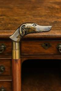 Bastón de Madera Hecho a Mano Estilo Victoriano con Cabeza de Perro, de Madera de Palisandro, Regalo para Caballero, Padre, Madre, Abuelo, Abuela, 37 Pulgadas - Product Image 3