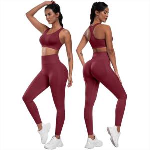 Conjunto de Leggings y Sujetador Deportivo de Diseño Personalizado Estilo 2026 para Mujer, Precio Económico, Última Tendencia, con MOQ Bajo - Product Image 4