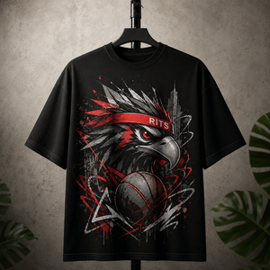 Wolf Basketball Player Printed Plus Size Men's T-Shirt Short Sleeve O-Neck Casual Jersey Style <b>Animal</b> <b>Pattern</b> 100% Cotton - Product Image 4