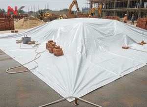 Bâche toutes saisons pour matériaux, stabilisée aux UV, haute résistance, pour la protection des matériaux en entrepôt, construction et industrie - Product Image 5