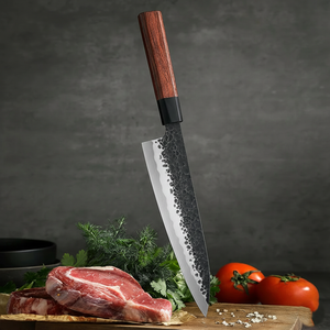 ชุดมีดเชฟแกนเหล็กพรีเมียม 10Cr 1 ชิ้น มีดครัวเหล็กดามัสกัส 67 ชั้น ด้ามไม้ธรรมชาติ ใช้กับเครื่องล้างจานได้ - Product Image 4
