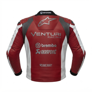 Men’s Cowhide Leather <b>Racing</b> <b>Jacket</b>/Chaqueta MotoCP Style CE Level 2 Armor Motorcycle Track Riding Protective Gear CE - Product Image 2